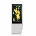 Tahan Air Luar Ruangan LCD Digital Signage Sinar Matahari Dapat Dibaca Layar LCD Kios Totem
