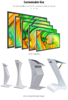 Floor Standing Vertical Interactive Digital Signage Totem, Kios Layar Sentuh TV LCD