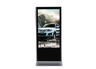 55 inch High definition lcd 3G / 4G lantai berdiri Kios Digital Signage untuk hotel