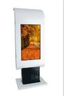 Floor Standing Outdoor LCD Digital Signage Touch Screen Ganda Wajah 2000 Nits