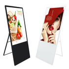 Ponsel Portabel 49 Inch Lantai Berdiri Poster Iklan LCD Papan Display Digital Signage