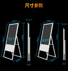 Layar Ponsel Lipat 55 Inch Digital Signage Floor Stand Poster Layar Sentuh