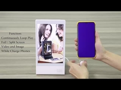 8inch Tabletop Digital Order Call Display Layar LCD Pemain Iklan dengan Menu Power Bank