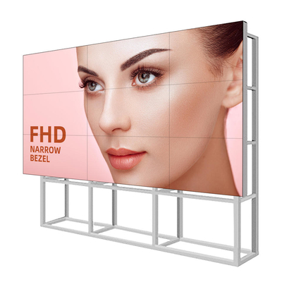 Bezel sempit khusus 46 49 55 inci pemutar iklan dinding video LCD Digital Signage Dan Menampilkan Layar Penyambungan