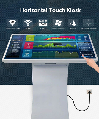 32 43 55 Inch LCD HD Display Floor Stand Kiosk Tablet Interaktif Android
