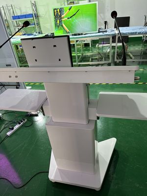 32 'Windows Interactive PCAP LCD Digital Display Lectern Smart Double Screen AIO Meeting Podium
