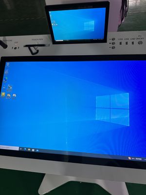 32 'Windows Interactive PCAP LCD Digital Display Lectern Smart Double Screen AIO Meeting Podium