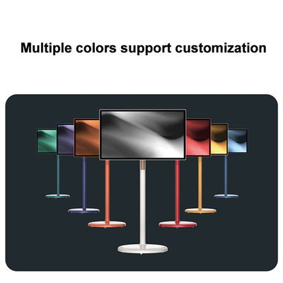 32 Inch Stand Portable Smart Interactive Touch Kiosk Mobile Wireless LCD Display yang bisa diputar