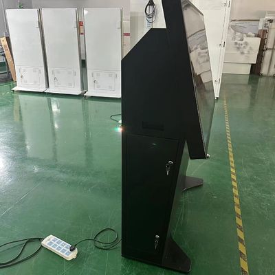 55inch Stand layar sentuh kios LCD Pcap monitor dengan built-in i7 komputer
