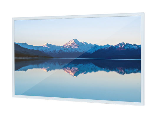 43 Inch Market LED Wall Mounted Digital Signage Dengan Kartu Memori USB Dan 1200 1 Rasio Kontras
