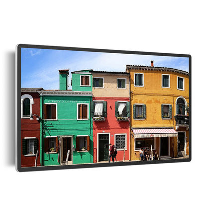55 Inch 12V 5A Metal Cased LED EPoster Display Dengan Infrared Touch Dan Thermal Printer