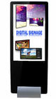 55inch super tipis pusat perbelanjaan desain kios sempit bezel lcd digital signage dengan perangkat lunak