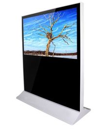4G Indoor Horizontal Digital Signage Kiosk Monitor 65 Inch Untuk Bandara
