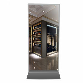 Kecerahan Tinggi Cermin Ajaib LCD Interaktif Kios 43 Inch 4G Untuk Mall