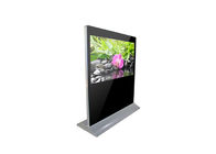65 inch layar sentuh besar lanskap manusia kios induksi lcd multi touch display pemain iklan