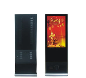 LCD Split Interaktif Digital Display Kiosk 49 Inch Dengan Shoe Polisher