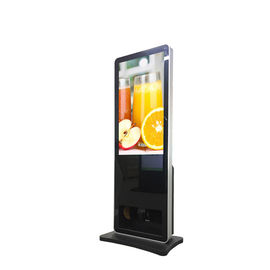 LCD Split Interaktif Digital Display Kiosk 49 Inch Dengan Shoe Polisher