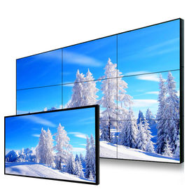 Kecerahan Tinggi Digital Signage Video Dinding 55 Inch 1080P Seamless Bezel