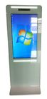 Bank 10 Infrared LCD Touch Screen Kiosk Stand 43 &amp;quot;Dengan LED Stripes Decoration