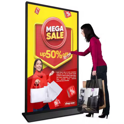 75 Tanda Digital Tetap Indoor Ultra-tipis LCD Full Screen