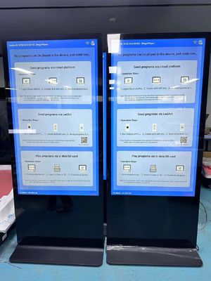 75 Tanda Digital Tetap Indoor Ultra-tipis LCD Full Screen
