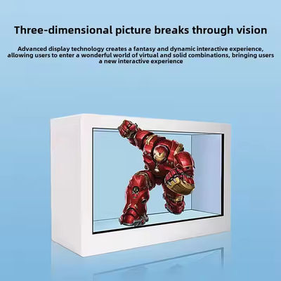 Kotak Hologram 3D 22 inci Lcd Tampil Transparan