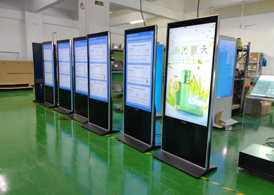 Kios Digital Signage Sentuh Inframerah 43-65 Inci dengan Resolusi 1920x1080