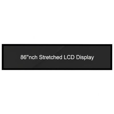 Layar LCD Memanjang 86 inci dengan Resolusi 1920*1080 dan Kecerahan 400CD/M*2 untuk Digital Signage dan Layar LCD Bar
