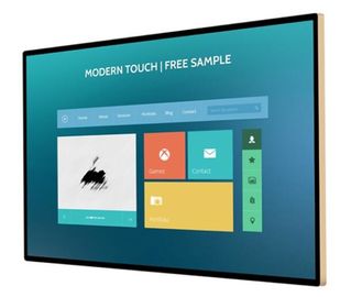 Ukuran Besar Dinding Monitor Layar Sentuh Panel Datar Dengan Jendela / Sistem Android
