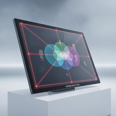 Teknologi Sentuh Infrared Sinyal Digital Multi Touch dengan sudut pandang 178 derajat dan resolusi 1920 X 1080 yang mendukung keterlibatan multi pengguna