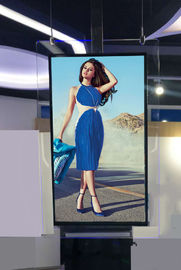 Kertas OLED Wall Hanging Digital Terpasang Digital Signage Kaca Tempered 55 &quot;AC100V-240V