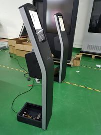 12.1 inci lantai berdiri kios layar sentuh kapasitif dengan THERMAL printer built-in Android atau PC OS untuk pembayaran kios