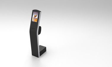 12.1 inci lantai berdiri kios layar sentuh kapasitif dengan THERMAL printer built-in Android atau PC OS untuk pembayaran kios