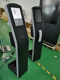 12.1 inci lantai berdiri kios layar sentuh kapasitif dengan THERMAL printer built-in Android atau PC OS untuk pembayaran kios