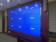 Kecerahan Tinggi LCD Video Display Tv Bezel Tipis 49 55 Inch 3W Untuk Dinding Video