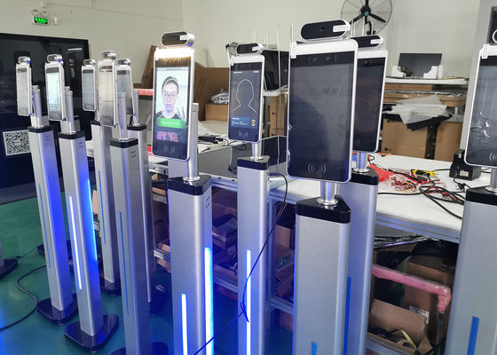 2022 baru 10 inci hitam kamera dinamis Pengenalan Wajah Pengukuran Suhu IPS LCD SCREEN