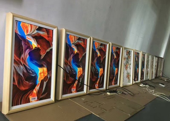 Wall Mount App Control Lcd Digital Signage Photo Frame Untuk Museum