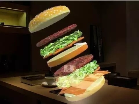 2/4/8 Bilah Kipas Proyeksi Holografik Kipas Layar Proyeksi Gambar 3d Hologram