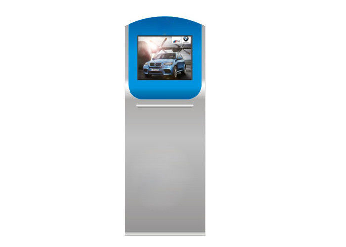 250 Cd / M2 Shopping Mall Layar Sentuh Kios Dengan Printer I3 I5 I7 CPU