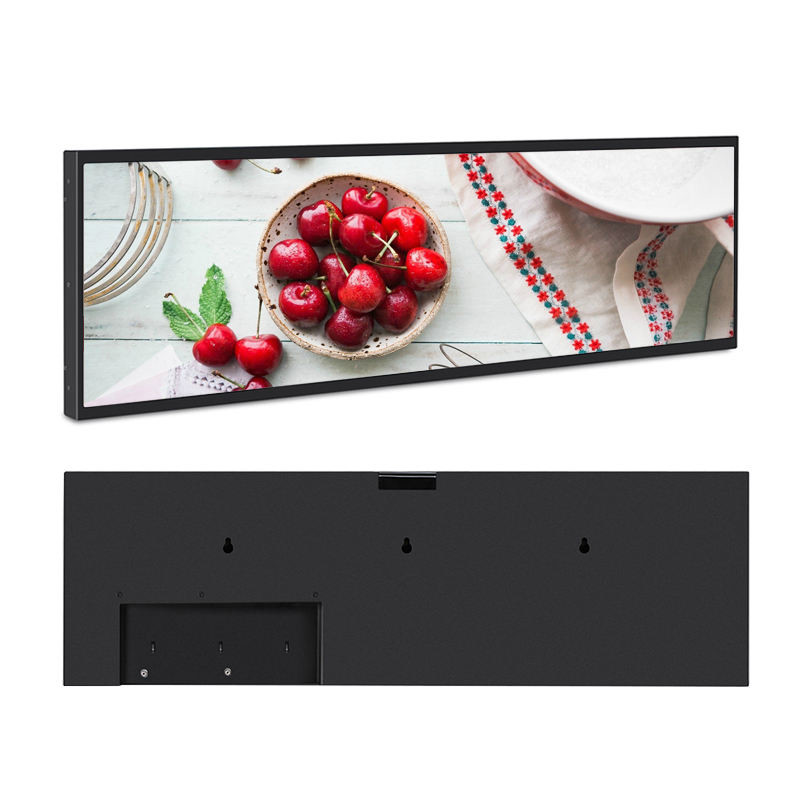 Membentang OEM Tft Taxi Elevator Flat Digital Edge Lcd Display Shelf Advertising Screen
