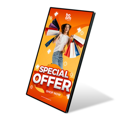 Indoor 43 inci Wall Mounted Touch Screen Kiosk Digital Signage Display Monitors