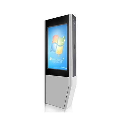 Tahan Air Luar Ruangan LCD Digital Signage Sinar Matahari Dapat Dibaca Layar LCD Kios Totem