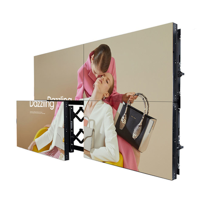 Layar Penyambungan Dinding Video LCD 3x3 Untuk Iklan Bezel Super Sempit