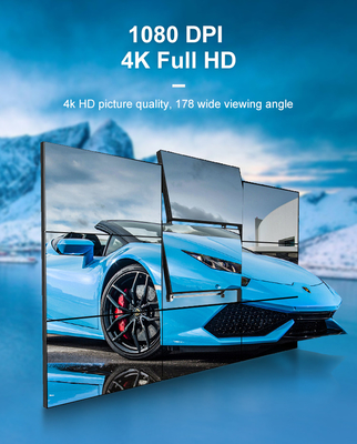 46 49 55 Inch Digital Signage Video Wall 2x2 3x3 4x4 4K Iklan Layar Penyambungan LCD