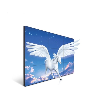 Dinding Video Digital Signage Dalam Ruangan 2K 4K HD 2x3 3x3 Dinding Video LCD Bezel Sempit