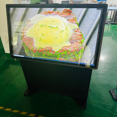 55inch Stand layar sentuh kios LCD Pcap monitor dengan built-in i7 komputer