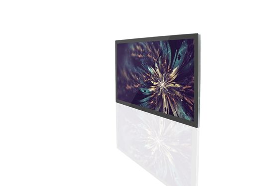 65 inci 4K Ultra HD Tembok Digitalisasi Signage Dengan 4mm / 10mm Spliced Edge Dan Infrared Touch Panel