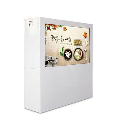 43 Inch Standalone Transparan Lcd Showcase Android Network Wifi Pemain Iklan
