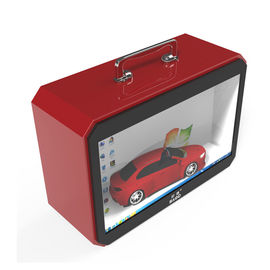 Tangani 3G Wifi Interaktif Transparan LCD Showcase 22 Inch 450 Cd / m2