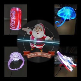 1920x1080 Resolusi 3D Holographic Display Hologram Fans Dengan Fungsi WIFI Bluetooth